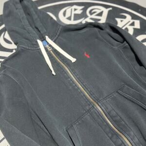 Black Polo Ralph Lauren Zip-up Hoodie